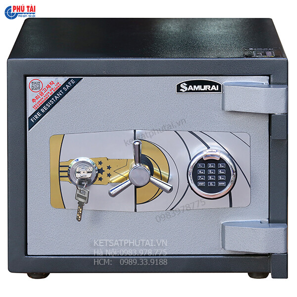 Két sắt mini thép tấm Samurai MF03 vân tay điện tử
