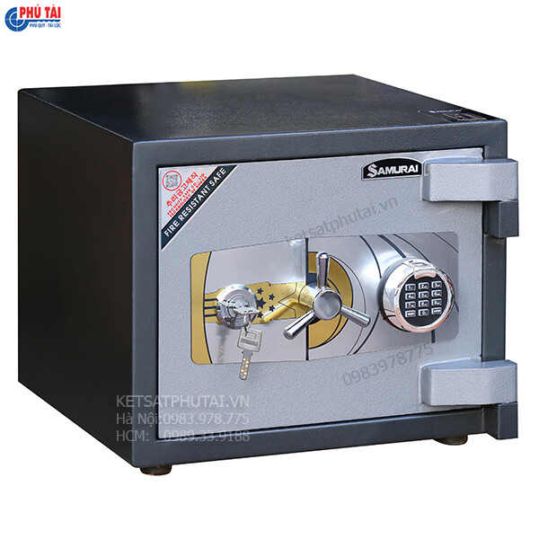 Két sắt mini thép tấm Samurai MF03 vân tay điện tử