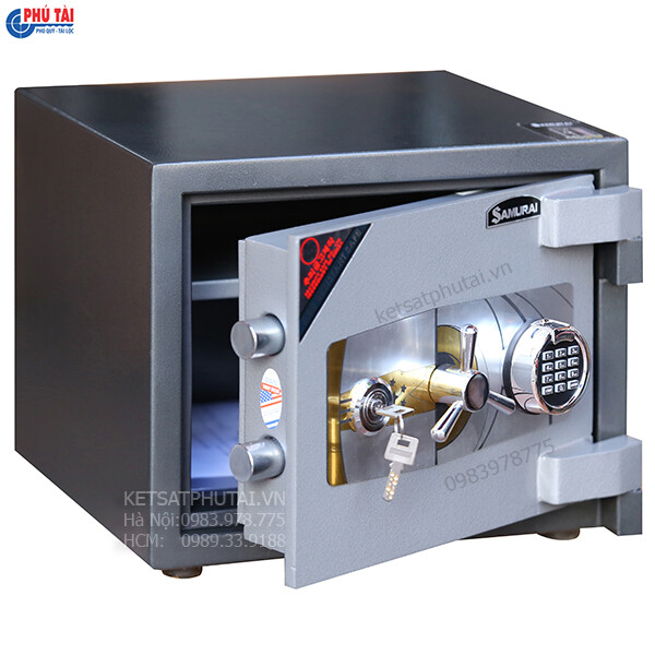 Két sắt mini thép tấm Samurai MF03 vân tay điện tử