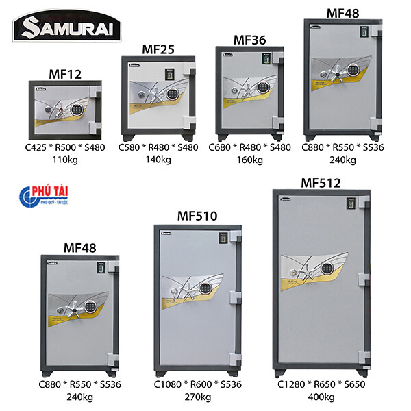 Két sắt Samurai khóa vân tay điện tử MF01