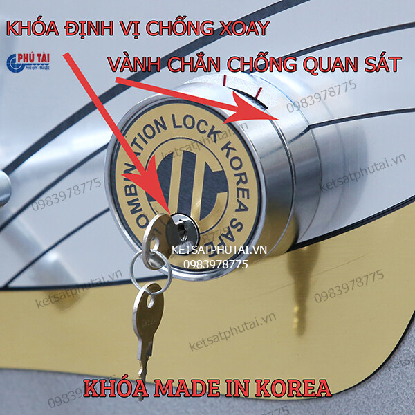 Két sắt Samurai MC48 cơ đổi mã có định vị